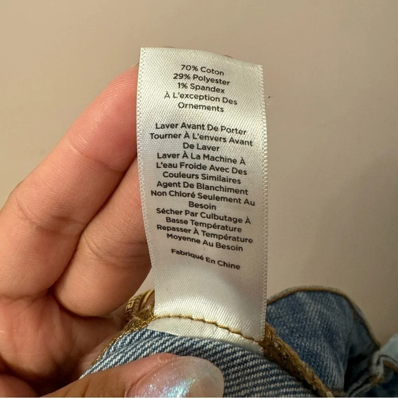 Talbots Modern Ankle Jeans With Ribbon  Tape Sea Glass Wash Size 6P - Picture 9 of 10